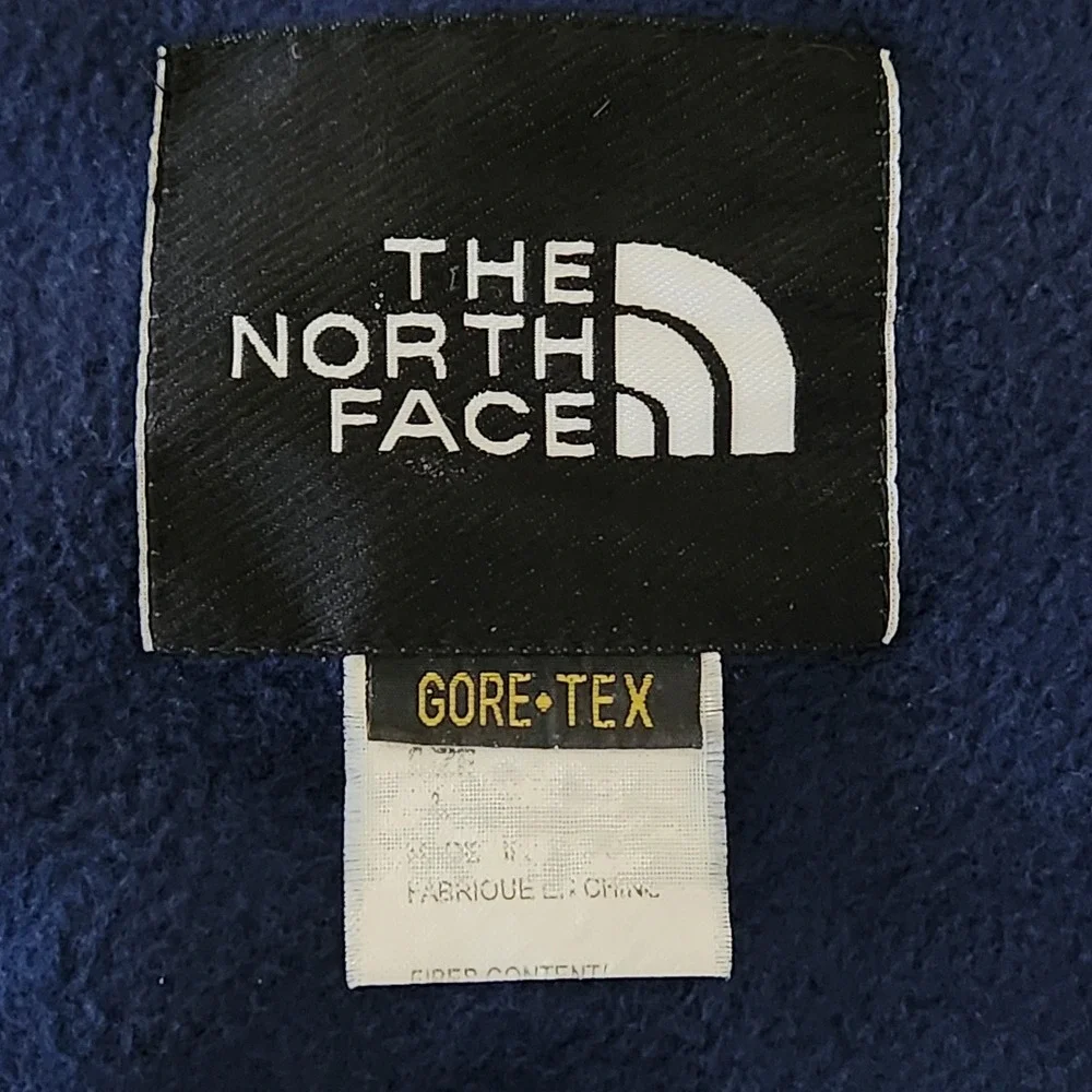 Vintage The North‎ Face Windstopper Fleece Jacket Mens large Blue Black Full Zip